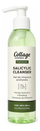 Gel De Limpieza Salicylic Cleanser Pistacho 200cc Collage