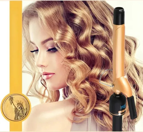 Pinza Tenaza Rizadora Profesional 24k 1 Pulgada Color Oro