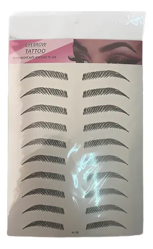 X2 Planchas Tatuaje Para Cejas Tattoo Waterproof Eyebrow