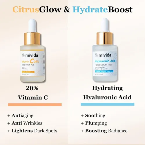 Duo Anti-edad Mivida Con Vitamina C 20% Y Ácido
