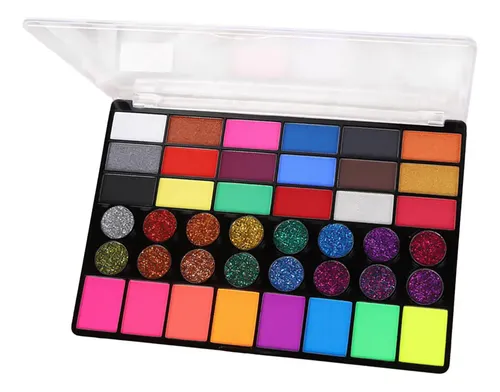 Paleta De Maquillaje Facial A Base De Agua De 42 Piezas.