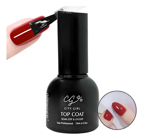 Top Coat Para Semi Permanente Uñas Manicura City Girl 10ml