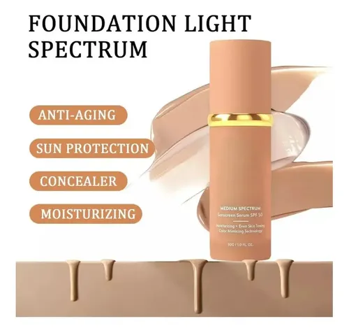 Bio Foundation 4 En 1, Base Hidratante Que Cambia De Color,