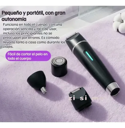 Depiladora Eléctrica Recargable Usb 3 En 1 Corporal Tmq-8