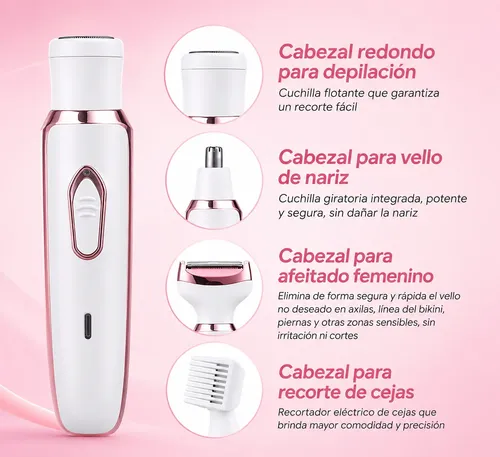 Depiladora Electrica Mujer Pelo Facial Cejas Bikini Piernas