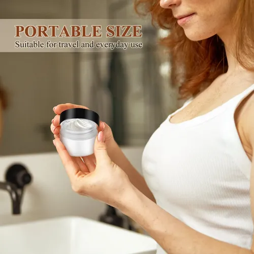 4 Envases Pequeños Con Tapa Para Exfoliante Corporal