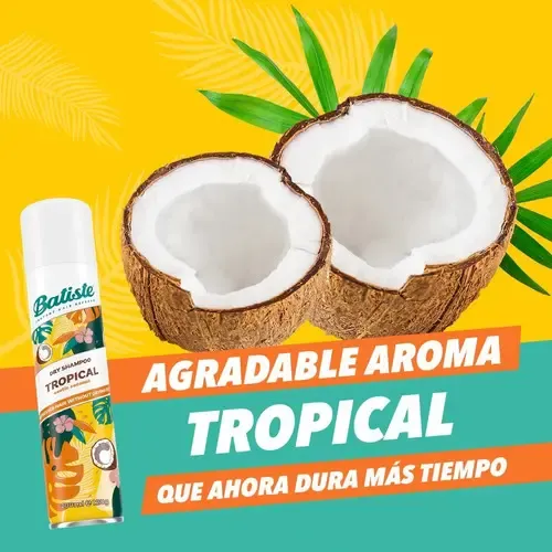 Shampoo En Seco Batiste Aerosol Aroma Tropical Kit 6 Pz