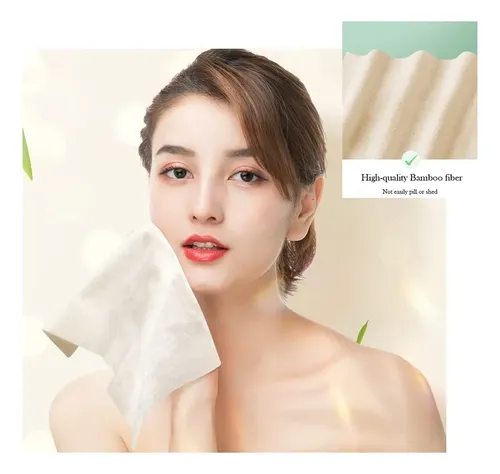 Toallitas Faciales Secas Lekoch De Bambú 100% Biodegradables
