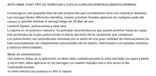 Crema Para Verrugas Zona Intima