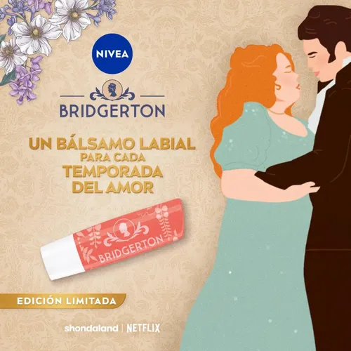 Bálsamo Labial Nivea Peach Tea Edición Bridgerton