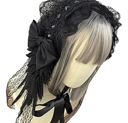 Zc Bandana Moderna De Lolita Con Cintas Extraíbles De Zc