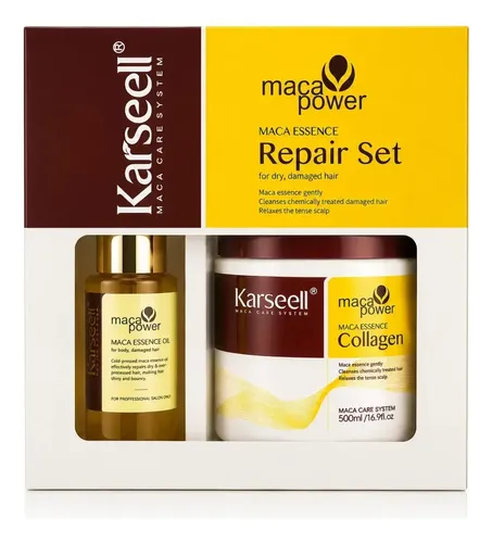Kit Karseell Maca Power Máscara 500ml + Óleo 50ml