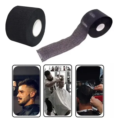 2 Rollos De Tiras De Papel De Peluquero Desechables Negras P