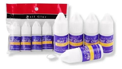 Pegamento X5 Nail Glue Para Uñas Postizas Tips Strass Gotero