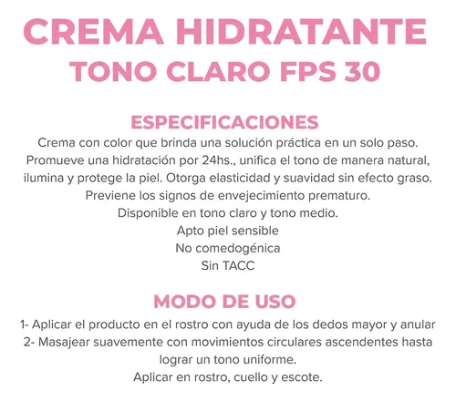 Dermaglos Bb Cream Facial Con Color Tono Claro Fps30 X 50g