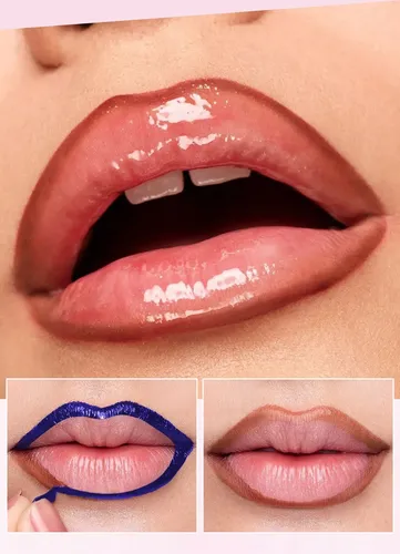 Set 4 Delineadores Labiales Azul Peel Off Volumen Agua