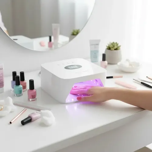 Cabina Lámpara Uv Led 54w City Girl Esmaltado Semi Blanco