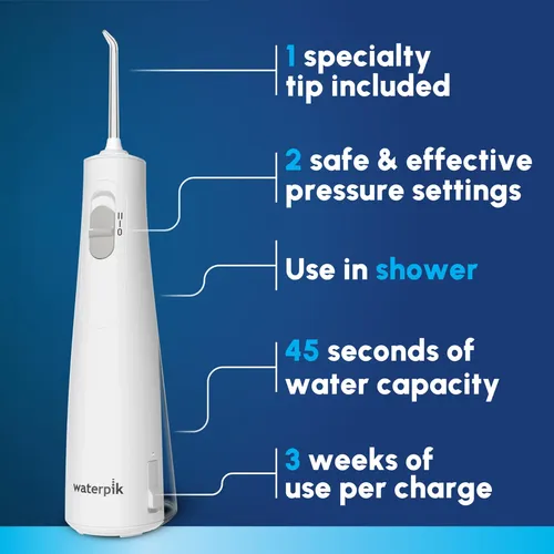 Waterpik Wf-30cd Irrigador Dental Inalámbrico Recargable Azu Blanco