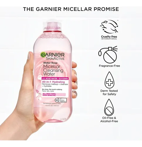 Agua Limpiadora Micelar Garnier All-in-1 Para Maquillaje