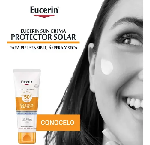 Protector Solar Facial Eucerin Sensitive Protect Fps50 Seca