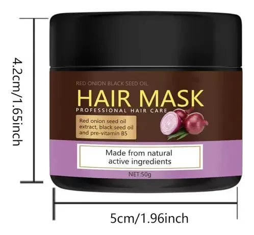 Mascarilla Capilar Con Semillas De Cebolla Negra
