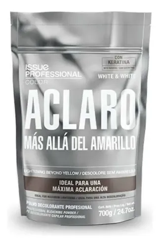 Decolorante Cabello Issue Professional White Whitw Polvo 700g Tono Blanco