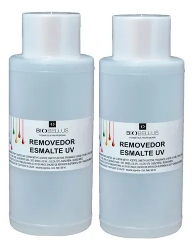2 Removedores De Esmalte Uv Semipermanente Gelificadas 500ml