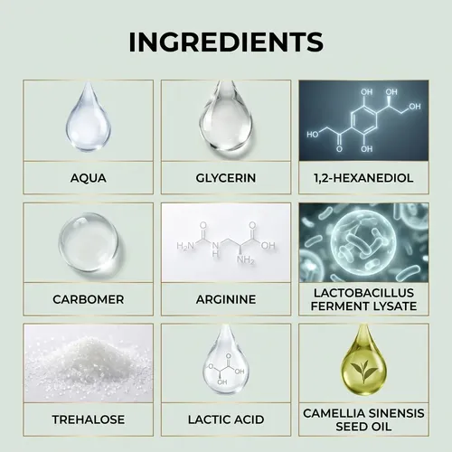 Gel Hidratante De Té Verde Para Limpieza Facial Diaria