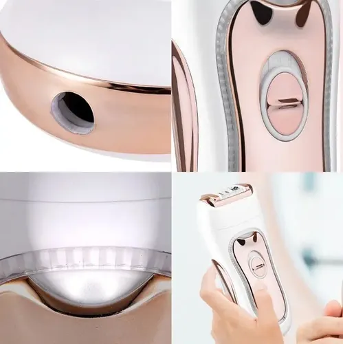 3 En 1 Máquina Afeitar Eléctrica Dama Bikini Recortadora  Rosa
