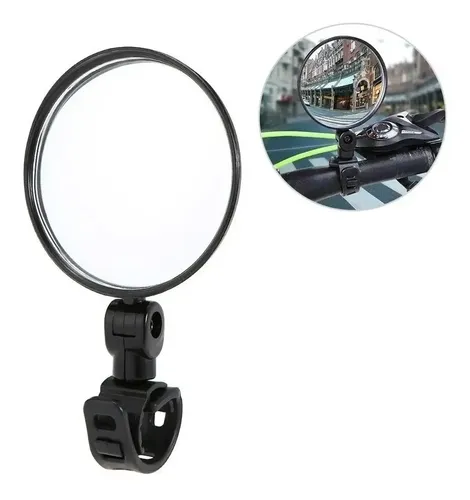 Espejo Retrovisor Bicicleta Zoom Aumento Abrazadera 8cm