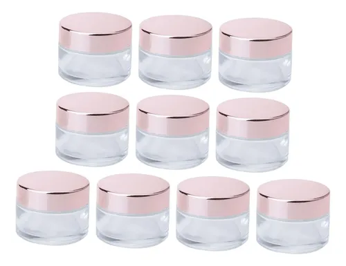 10x Frascos De Vidrio Para Cosméticos Frascos De 10g