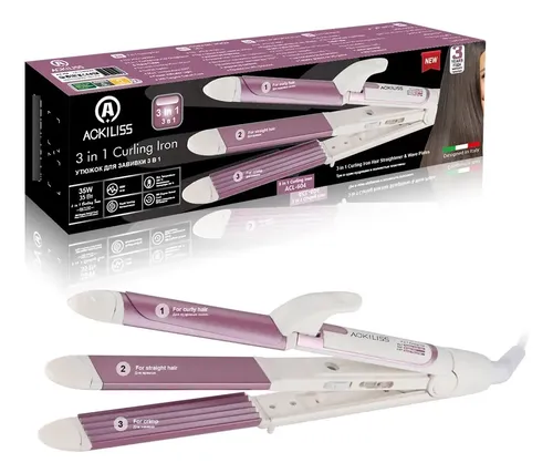 X Plancha Para Cabello 3 En 1, Alisadora Y Rizadora Con Z