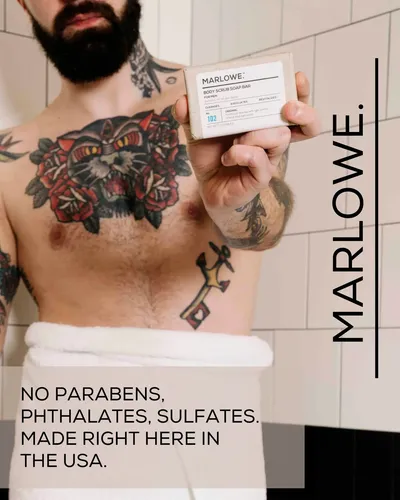 Jabón Exfoliante Corporal Marlowe. No. 102 Para Hombre, 200