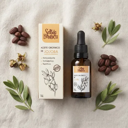 Aceite De Jojoba Orgánico Piel Cabello Sentida Botánica 30ml