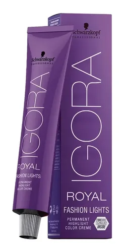 Tintura Schwarzkopf Professional Igora royal Specialities fashion lights tono l-77 mechas cobrizo intenso para cabello