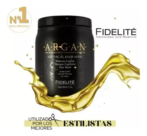 Combo X3 Mascara Mythical Argan Capilar Fidelite Nutre 1000g