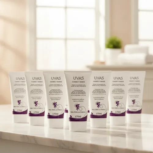Crema Para Cuerpo Y Manos (170ml) X 10 Unid. Uvas Cosméticos