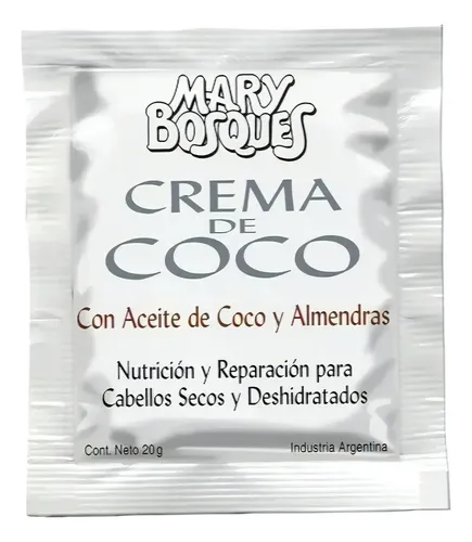 Crema De Coco Y Almendras Mary Bosques Doy Pack X 250 Gr