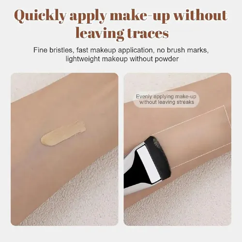 6 Brochas Planas Para Base Líquida Y Corrector