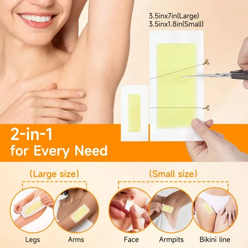 Kit Wax Strips Ygesiao De 100 Unidades Para Rostro Y Cuerpo
