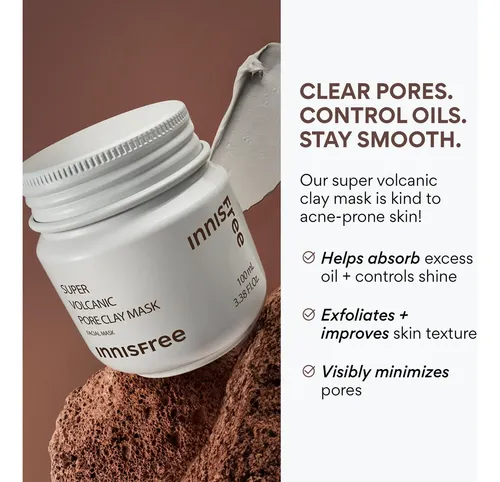Máscara De Arcilla Innisfree Super Volcanic Pore Con Racimos