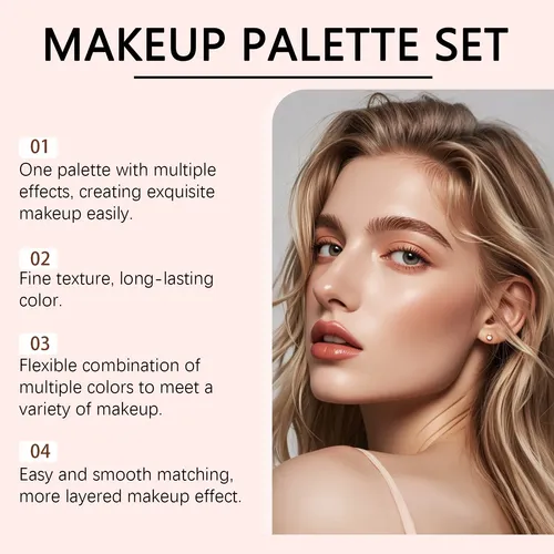 #01 Juego Combinado De Paleta De Maquillaje