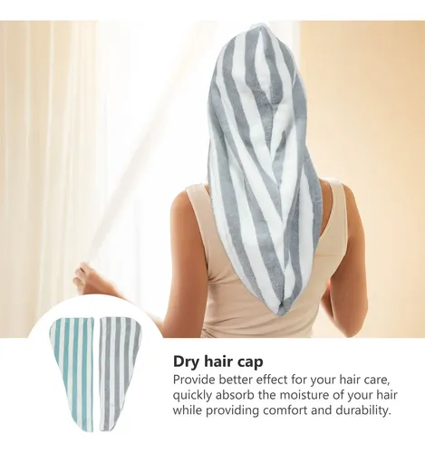 Secador De Pelo Portátil De Microfibra Para Ducha, 2 Unidade