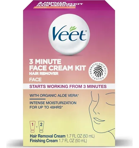 Depilación Facial Veet 3 Minutos (kit 2)