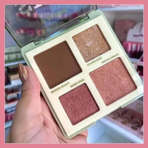 Paleta De Contorno Blush E Iluminador – Ruby Rose Deep Radiance