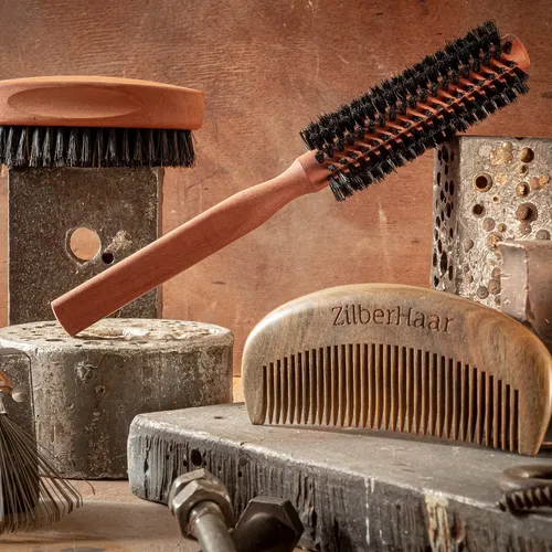 Cepillo Para Pelo Y Barba Zilberhaar Styler, Redondo, Cerdas