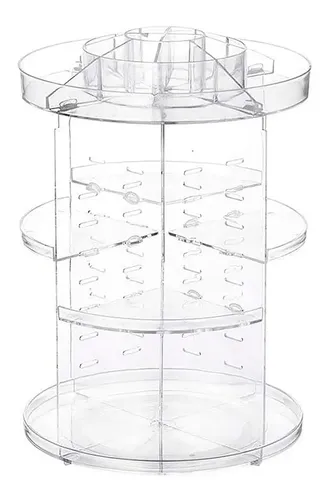 Organizador de Maquillaje Giratorio Transparente Iko Shop 360º Ajustable