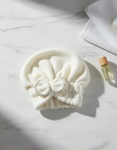 Toalla Turbante De Secado Rápido Gorro Suave Estético