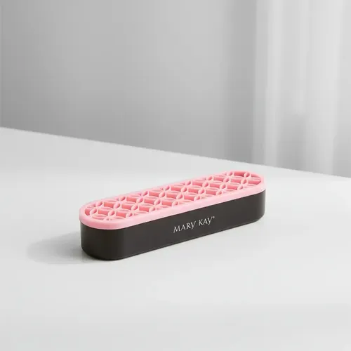 Organizador Porta Brochas Waffy Silicona Antideslizante Rosa 30 Compartimentos