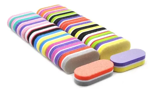 Lima Sponge Mini Para Manicura Pedicura Nails X10